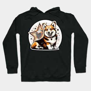 Corgi Disco Bunny Hoodie